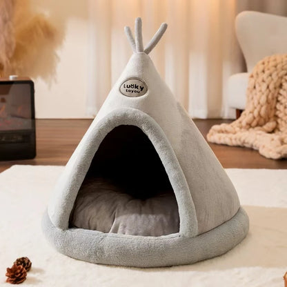 CozyPaws Tent Nest – All-Season Hideaway Bed for Dogs and Cats