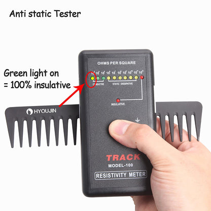 601 Black Carbon Wide Tooth Comb Detangling Comb Detangler Hair Comb for Long Wet Hair Hair Straighten Curly Hair 230℃ Heat Resistan